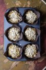 Muffins framboises à l'avoine — Photo de stock