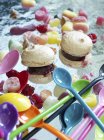 Macaron ripieni di crema — Foto stock