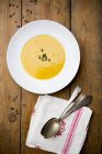 Сливки из тыквенного супа — стоковое фото