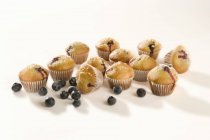 Mini-Blaubeer-Muffins — Stockfoto