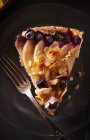 Slice of fruit tart — Stock Photo