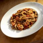Octopus with white beans — Stock Photo