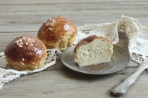 Milkbread цукру булочки — стокове фото