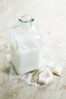 Coconut milk and pieces — Stock Photo