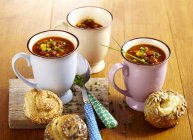Fiery soup for carnival — Stock Photo