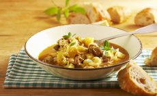 Hearty sauerkraut soup — Stock Photo