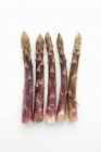 Asparagi viola freschi — Foto stock