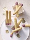 Match stick biscuits — Stock Photo