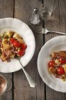 Gnocchi arrosto con pancetta — Foto stock