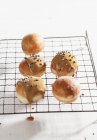 Mini doughnuts with glaze — Stock Photo