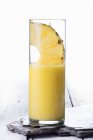 Pineapple smoothie in glass — Stock Photo