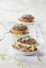 Ricotta tarts with apples — Stock Photo