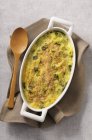 Ourgette gratin with breadcrumbs — Stock Photo
