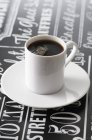 Tazza di caffè nero — Foto stock