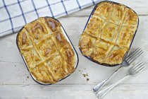 Beef pies with pastry — Stock Photo