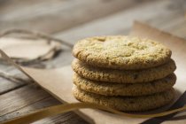 Pila di biscotti integrali — Foto stock