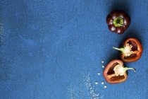 Dark red mini peppers — Stock Photo