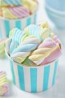 Pastel coloured marshmallows — Stock Photo