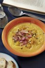 Тыквенный суп с беконом — стоковое фото