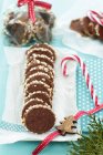 Biscotti al cioccolato frolla — Foto stock