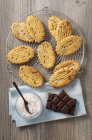 Zobel-Kekse mit Schokolade — Stockfoto