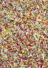 Top view of colored sweet sprinkles background — Stock Photo