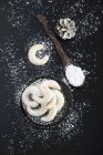 Biscuits au croissant de vanille — Photo de stock