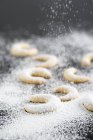 Biscotti alla vaniglia a mezzaluna — Foto stock