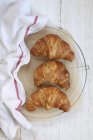 Fresh and sweet Croissants — Stock Photo