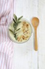 Cream of broccoli soup — Stock Photo