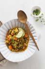 Chickpea stew with carrots — Stock Photo