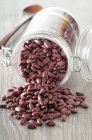 Kidney beans in jar — Stock Photo