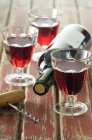 Glasses of red wine — Stock Photo