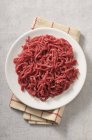 Minced meat on plate — Stock Photo