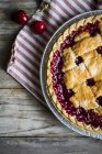 Homemade cherry pie — Stock Photo
