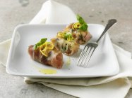 Parma ham rolls — Stock Photo