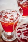 Cocktail Campari avec glace — Photo de stock
