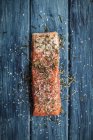 Smoked salmon with spices — Stock Photo