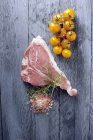 Fresh veal chop — Stock Photo
