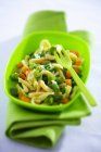 Pasta with green beans — Stock Photo