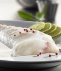 Monkfish fillet with pepper — Stock Photo