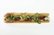 Бутерброд с сушеными помидорами — стоковое фото