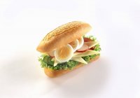 Radis et oeuf en sandwich — Photo de stock