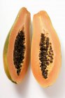 Fresh halved Papaya — Stock Photo