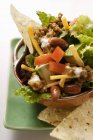 Мексиканский салат с мясом — стоковое фото