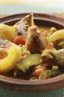 Ragù di pollo con zucchine — Foto stock