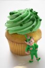 Muffin con crema verde — Foto stock