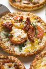 Пицца со свежими помидорами — стоковое фото