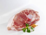 Сырое мясо свиное плечо с костью — стоковое фото