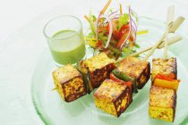 Piatto di formaggio indiano — Foto stock